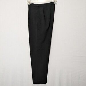 Women's "RAFAELLA" Black, Side Zip, Casual Career Pants; Size 10